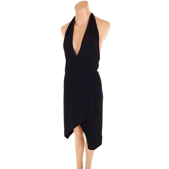 IRO Ekioti Crepe Mini Dress Size 40 M Black NWT - Picture 4 of 13